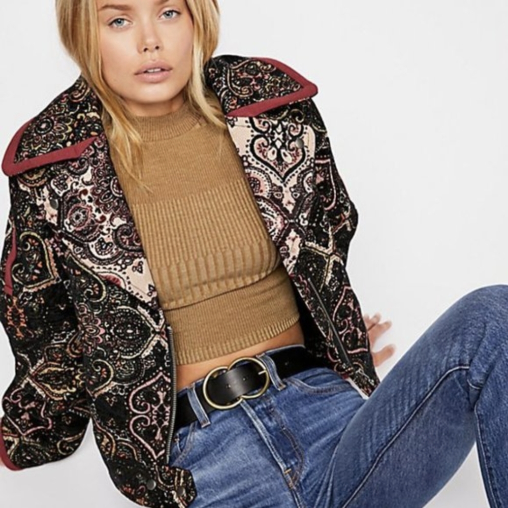 FREE PEOPLE Labyrinth Oversized Chenille Jacket